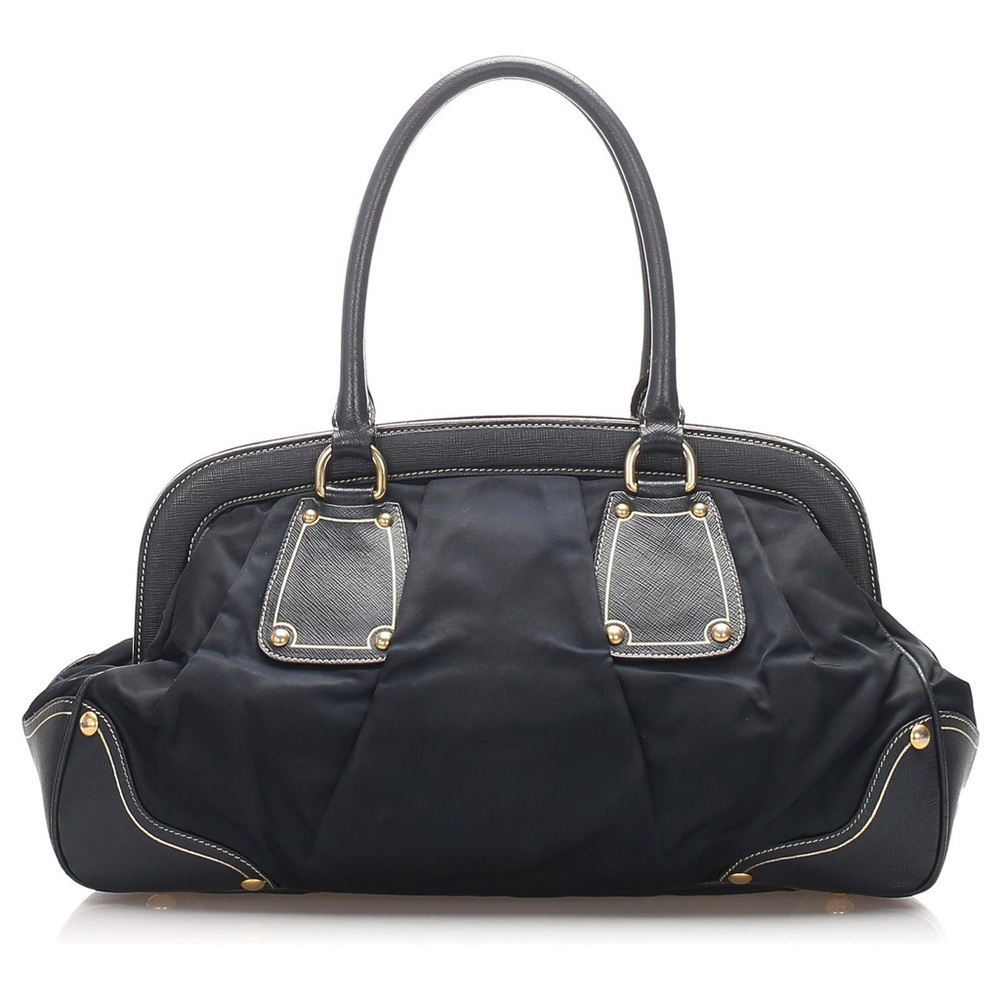 Authentic Prada black Tessuto frame handbag - Picture 3 of 7